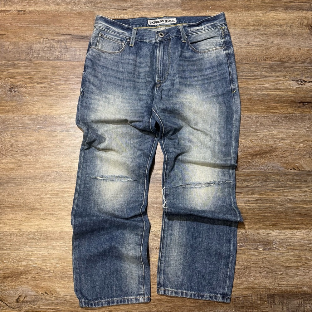 Beautiful‎ Faded Express Baggy Jeans